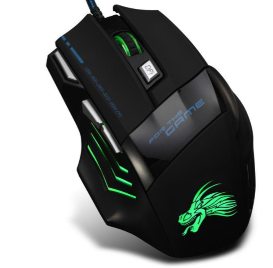 Professional Wired Gaming Mouse 5500DPI Adjustable 7 Buttons - Premium Computer & office from Eretailer365.com - Just $14.60! Shop now at Eretailer365.com