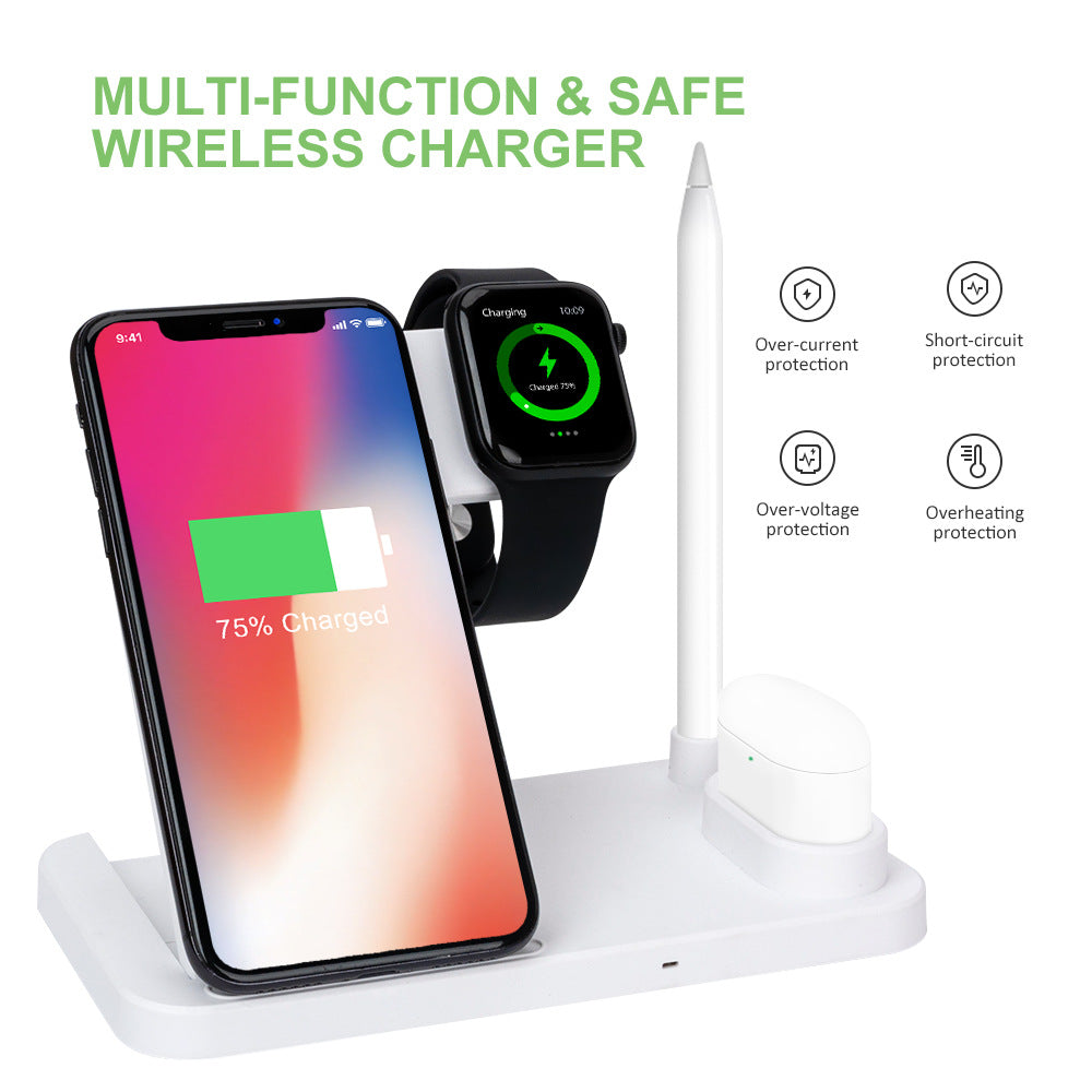 Quick-charge 15w Folding 4-in-1 Wireless Charger - Premium Toys & Hobbies from Eretailer365.com - Just $41.56! Shop now at Eretailer365.com