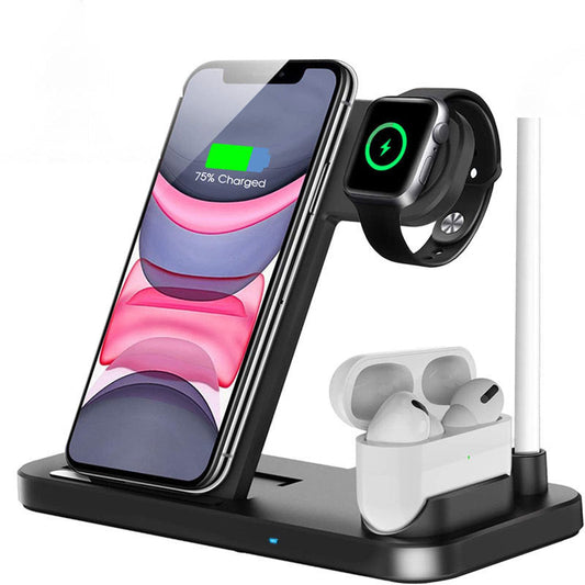 Quick-charge 15w Folding 4-in-1 Wireless Charger - Premium Toys & Hobbies from Eretailer365.com - Just $41.56! Shop now at Eretailer365.com