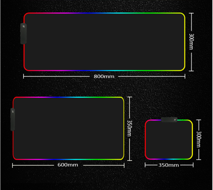 RGB Mouse Pad Luminous Mouse Pad Led Mouse Pad - Premium Computer & office from Eretailer365.com - Just $17.24! Shop now at Eretailer365.com