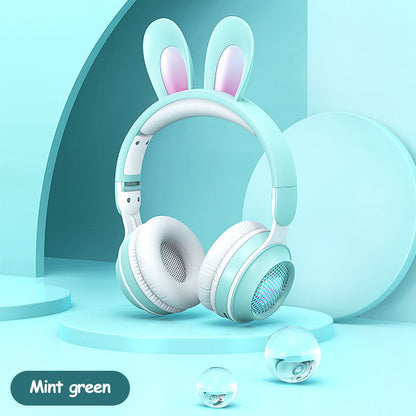 Rabbit Ear Headphones Wireless Luminous Extendable Wheat Headphones - Premium 0 from Eretailer365.com - Just $39.76! Shop now at Eretailer365.com