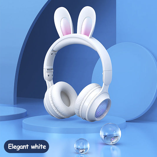 Rabbit Ear Headphones Wireless Luminous Extendable Wheat Headphones - Premium 0 from Eretailer365.com - Just $39.76! Shop now at Eretailer365.com