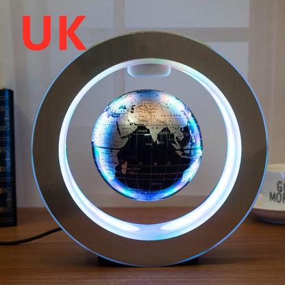 Round LED World Map Floating Globe Magnetic Levitation Light Anti Gravity Magic - Premium 0 from Eretailer365.com - Just $51.01! Shop now at Eretailer365.com