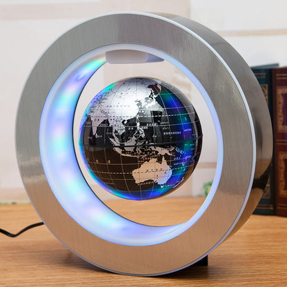 Round LED World Map Floating Globe Magnetic Levitation Light Anti Gravity Magic - Premium 0 from Eretailer365.com - Just $51.01! Shop now at Eretailer365.com