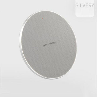 Round Mobile Phone Wireless Charger Ultra-thin 10w Aluminum Alloy - Premium Toys & Hobbies from Eretailer365.com - Just $7.36! Shop now at Eretailer365.com