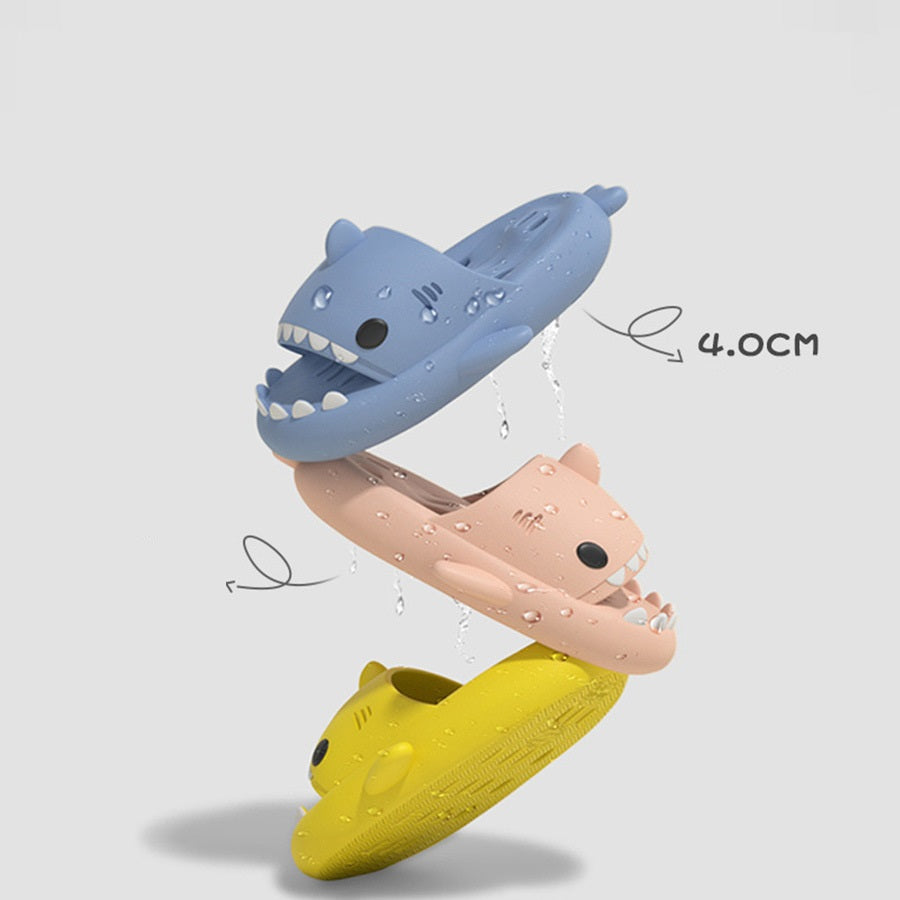 Shark Slippers With Drain Holes Shower Shoes For Women Quick Drying Eva Pool Shark Slides Beach Sandals With Drain Holes - Premium Toys & Hobbies from Eretailer365.com - Just $6.34! Shop now at Eretailer365.com