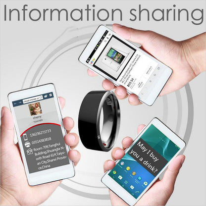 Smart Ring Wearable Device Multifunctional Black High-tech - Premium 0 from Eretailer365.com - Just $44.68! Shop now at Eretailer365.com