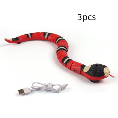 Smart Sensing Interactive Cat Toys Automatic Eletronic Snake Cat Teasering Play USB Rechargeable Kitten Toys For Cats Dogs Pet - Premium Toys & Hobbies from Eretailer365.com - Just $18.84! Shop now at Eretailer365.com