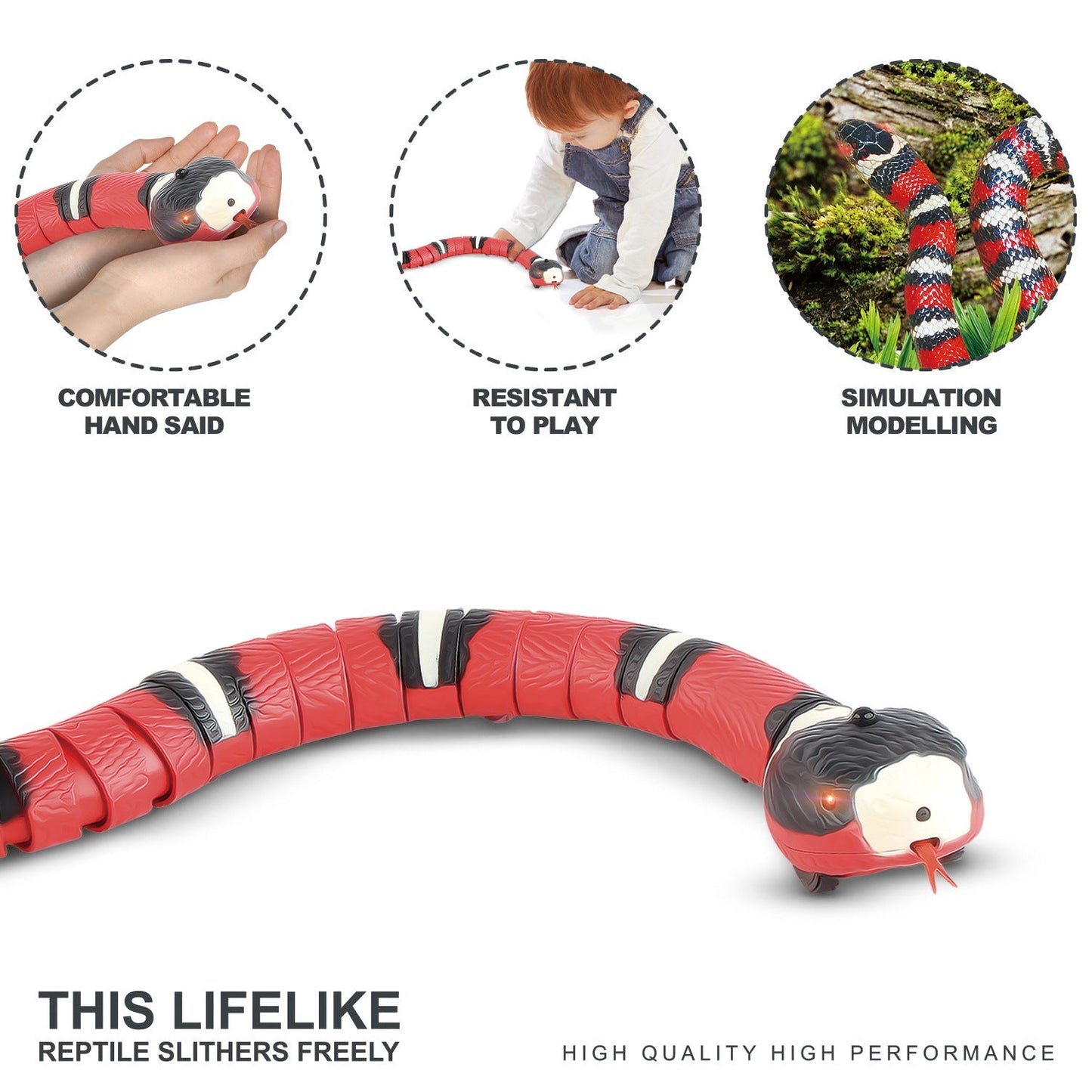 Smart Sensing Interactive Cat Toys Automatic Eletronic Snake Cat Teasering Play USB Rechargeable Kitten Toys For Cats Dogs Pet - Premium Toys & Hobbies from Eretailer365.com - Just $18.84! Shop now at Eretailer365.com