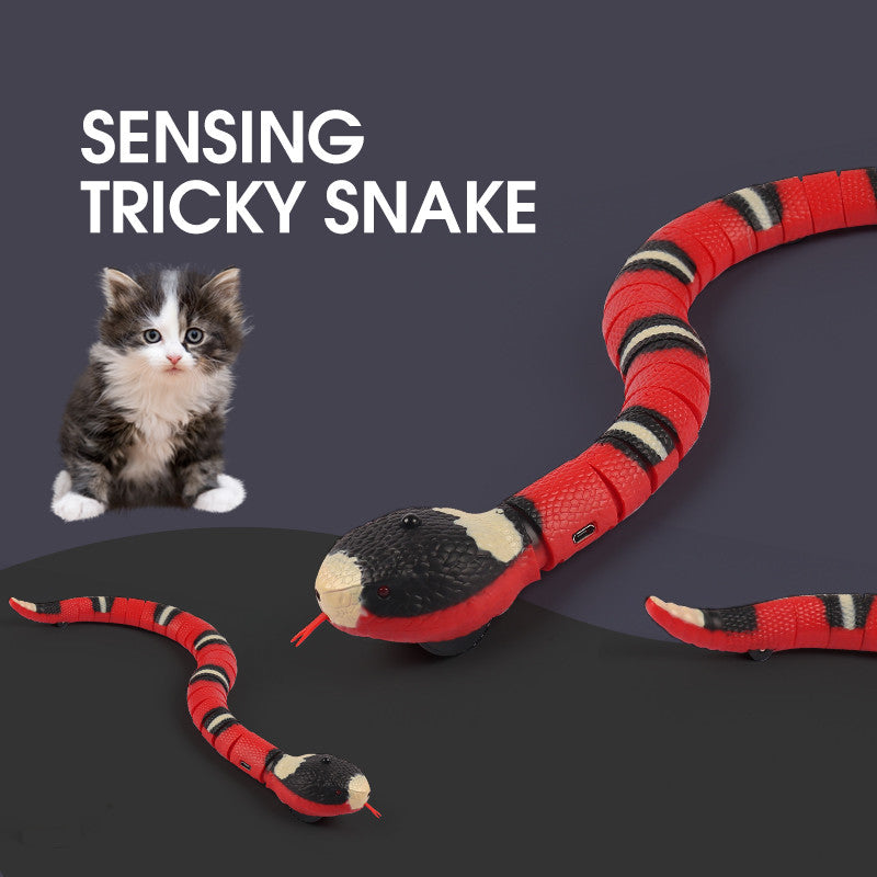 Smart Sensing Interactive Cat Toys Automatic Eletronic Snake Cat Teasering Play USB Rechargeable Kitten Toys For Cats Dogs Pet - Premium Toys & Hobbies from Eretailer365.com - Just $18.84! Shop now at Eretailer365.com