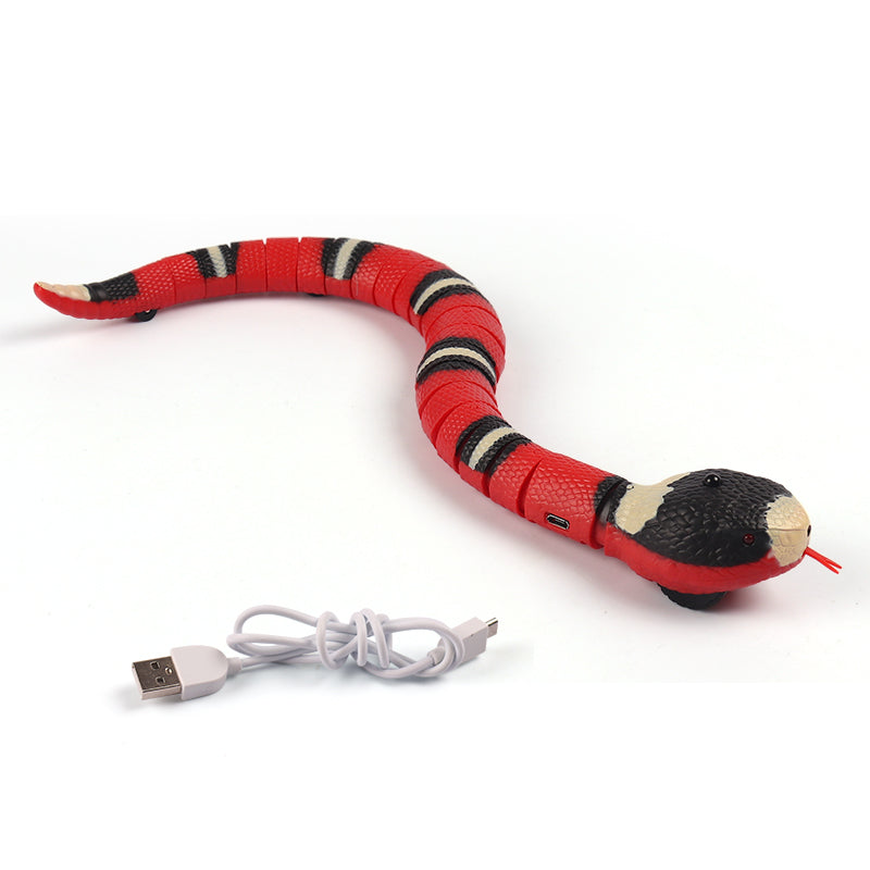 Smart Sensing Interactive Cat Toys Automatic Eletronic Snake Cat Teasering Play USB Rechargeable Kitten Toys For Cats Dogs Pet - Premium Toys & Hobbies from Eretailer365.com - Just $18.84! Shop now at Eretailer365.com