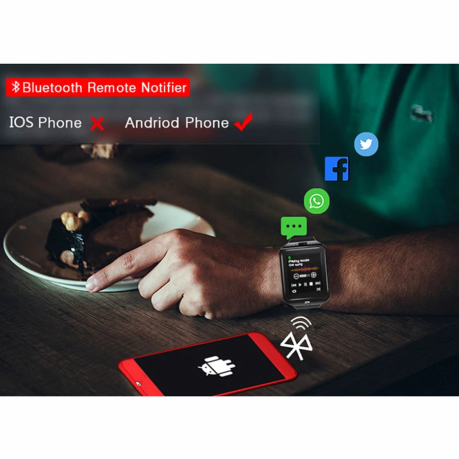 Smart Watch Support TF Card SIM Camera Sport Bluetooth - Premium 0 from Eretailer365.com - Just $11.48! Shop now at Eretailer365.com