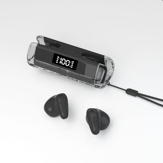 Sports Earphone Cellphone Universal Low Latency In-ear Digital Display Translucent Bluetooth Headset - Premium Consumer Electronics from Eretailer365.com - Just $30.96! Shop now at Eretailer365.com