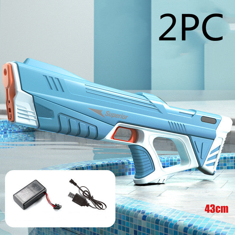 Summer Full Automatic Electric Water Gun Toy Induction Water Absorbing High-Tech Burst Water Gun Beach Outdoor Water Fight Toys - Premium Toys & Hobbies from Eretailer365.com - Just $35.84! Shop now at Eretailer365.com