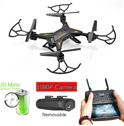 T-Rex RC Helicopter Drone with Camera HD 1080P WIFI FPV Selfie Drone Professional Foldable Quadcopter 20 Minutes Battery Life - Premium 0 from Eretailer365.com - Just $30.20! Shop now at Eretailer365.com