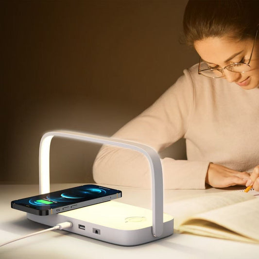 Three-in-one Mobile Phone Wireless Charger Small Night Lamp - Premium Phones & Accessories from Eretailer365.com - Just $54.48! Shop now at Eretailer365.com