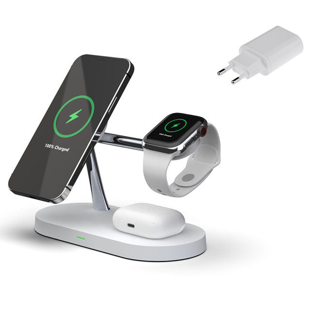 Three-in-one Smart Fast Charging 15W Fast Magnetic Wireless Charger - Premium 0 from Eretailer365.com - Just $75.63! Shop now at Eretailer365.com