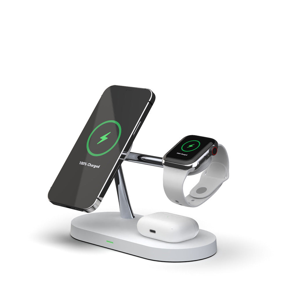 Three-in-one Smart Fast Charging 15W Fast Magnetic Wireless Charger - Premium 0 from Eretailer365.com - Just $75.63! Shop now at Eretailer365.com