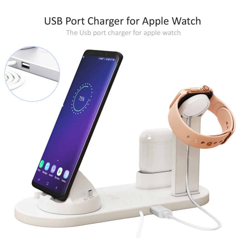 Three in one wireless charger - Premium 0 from Eretailer365.com - Just $31.62! Shop now at Eretailer365.com