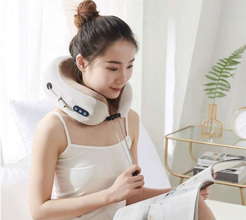 U Shaped Massage Pillow Neck Massage Device Electric Neck Massager Apparatus Shoulder Back Cervical Massager For Body Relaxation - Premium 0 from Eretailer365.com - Just $23.01! Shop now at Eretailer365.com