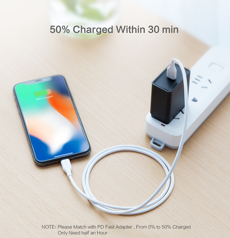 Ultra-Fast USB-C to Lightning Cable - Premium Toys & Hobbies from Eretailer365.com - Just $12.80! Shop now at Eretailer365.com