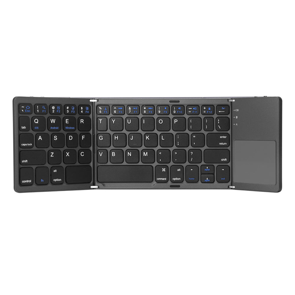 Ultra-thin Tri-fold Folding Touch Keyboard - Premium Computer & office from Eretailer365.com - Just $76.25! Shop now at Eretailer365.com