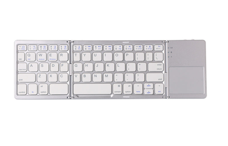 Ultra-thin Tri-fold Folding Touch Keyboard - Premium Computer & office from Eretailer365.com - Just $76.25! Shop now at Eretailer365.com