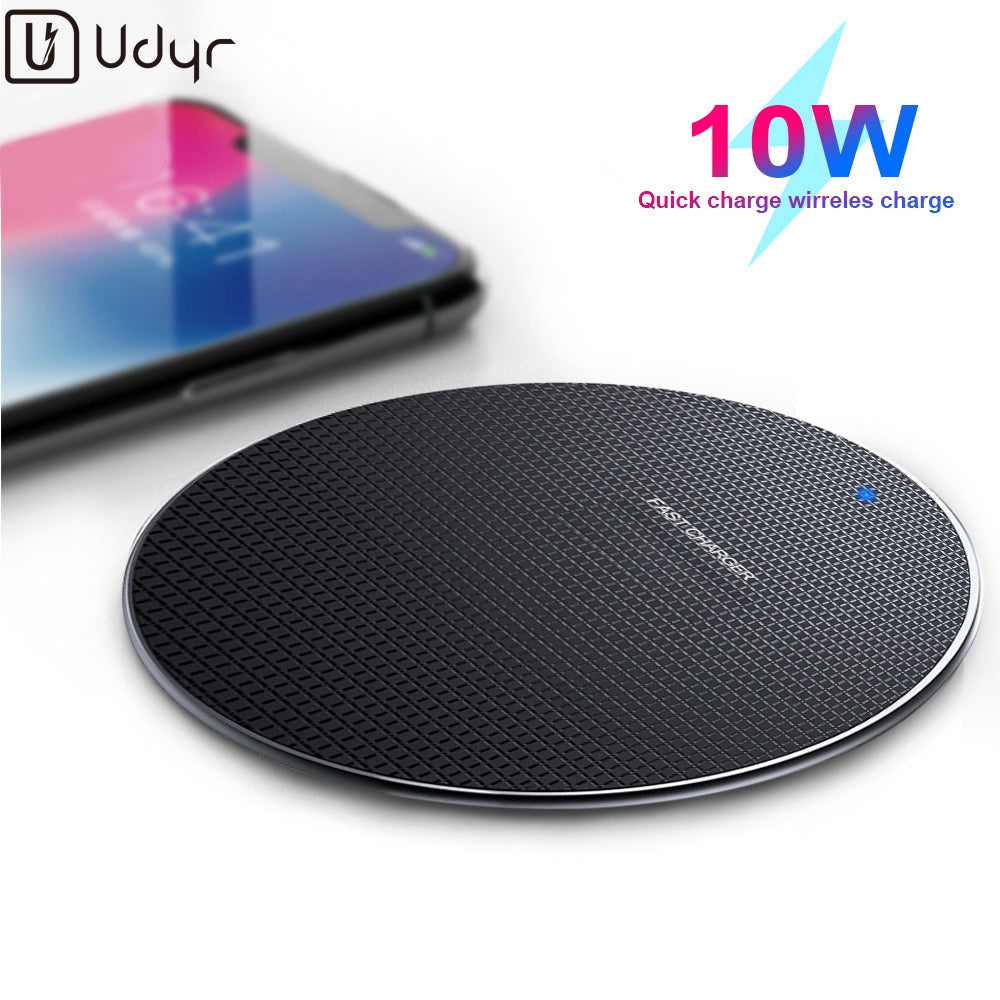 Ultra-thin round wireless charging fast charging base - Premium Toys & Hobbies from Eretailer365.com - Just $6.96! Shop now at Eretailer365.com