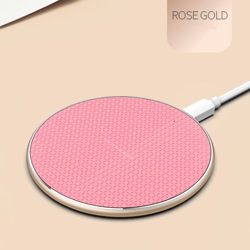 Ultra-thin round wireless charging fast charging base - Premium Toys & Hobbies from Eretailer365.com - Just $6.96! Shop now at Eretailer365.com