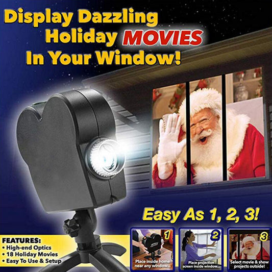 Window LED Light Display Laser Halloween Home DJ Show Lamp Christmas Spotlights Projector Movies Party Lights USB Rechargeable - Premium 0 from Eretailer365.com - Just $3.64! Shop now at Eretailer365.com