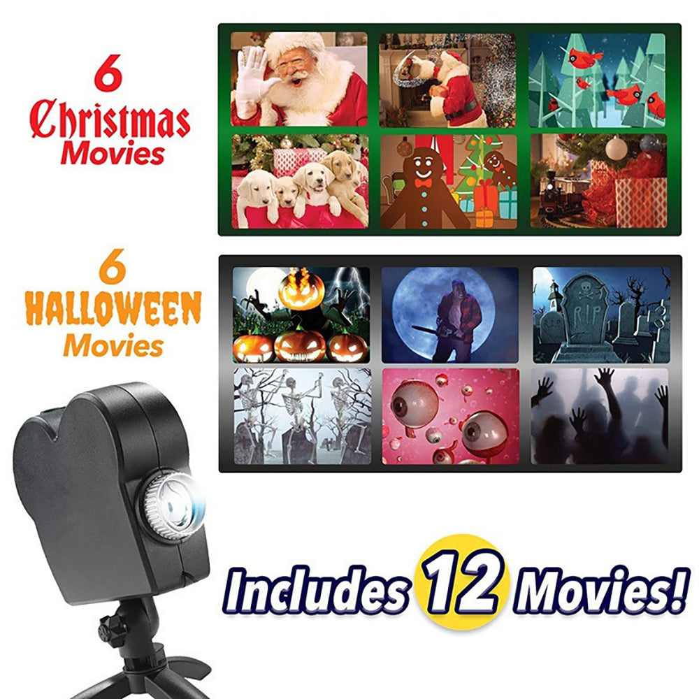 Window LED Light Display Laser Halloween Home DJ Show Lamp Christmas Spotlights Projector Movies Party Lights USB Rechargeable - Premium 0 from Eretailer365.com - Just $3.64! Shop now at Eretailer365.com