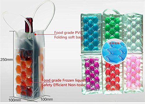 Wine Bag Beer Bottle Cooler & Ice Chiller Freezable Carrier (Pack of 2) - Premium Toys & Hobbies from Eretailer365.com - Just $24.99! Shop now at Eretailer365.com