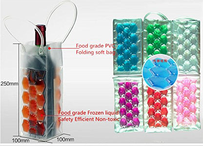 Wine Bag Beer Bottle Cooler & Ice Chiller Freezable Carrier (Pack of 2) - Premium Toys & Hobbies from Eretailer365.com - Just $24.99! Shop now at Eretailer365.com