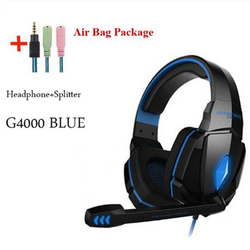 Wired Gaming Headset Headphones Surround Sound Deep Bass Stereo Casque Earphones With Microphone - Premium 0 from Eretailer365.com - Just $19.56! Shop now at Eretailer365.com