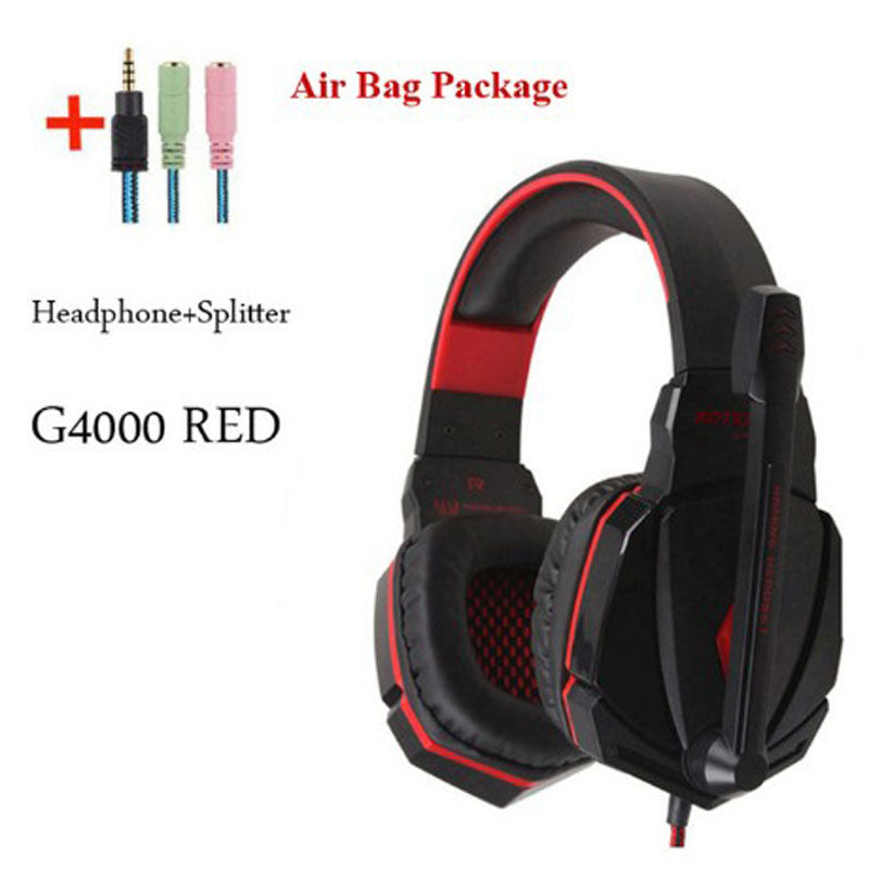 Wired Gaming Headset Headphones Surround Sound Deep Bass Stereo Casque Earphones With Microphone - Premium 0 from Eretailer365.com - Just $19.56! Shop now at Eretailer365.com