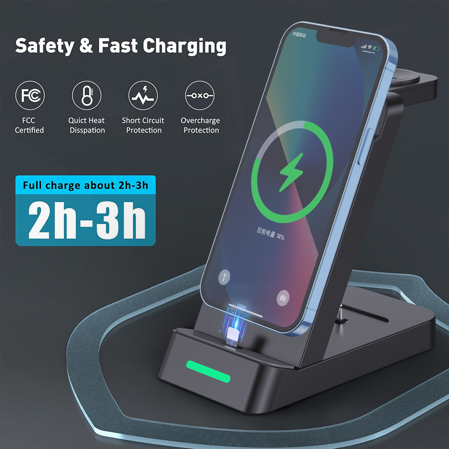 Wireless 3 In 1 Da 65W Fast Wireless Charger - Premium Toys & Hobbies from Eretailer365.com - Just $41.56! Shop now at Eretailer365.com