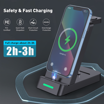 Wireless 3 In 1 Da 65W Fast Wireless Charger - Premium Toys & Hobbies from Eretailer365.com - Just $41.56! Shop now at Eretailer365.com