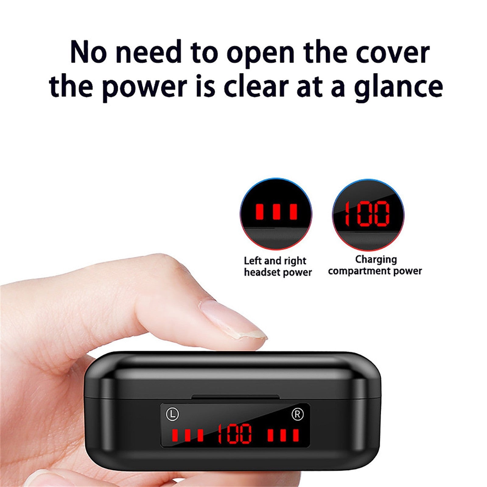 Wireless Bluetooth Touch Headset Mini Binaural Cross Border Tws Battery Display 5.0 - Premium Phones & Accessories from Eretailer365.com - Just $14.04! Shop now at Eretailer365.com