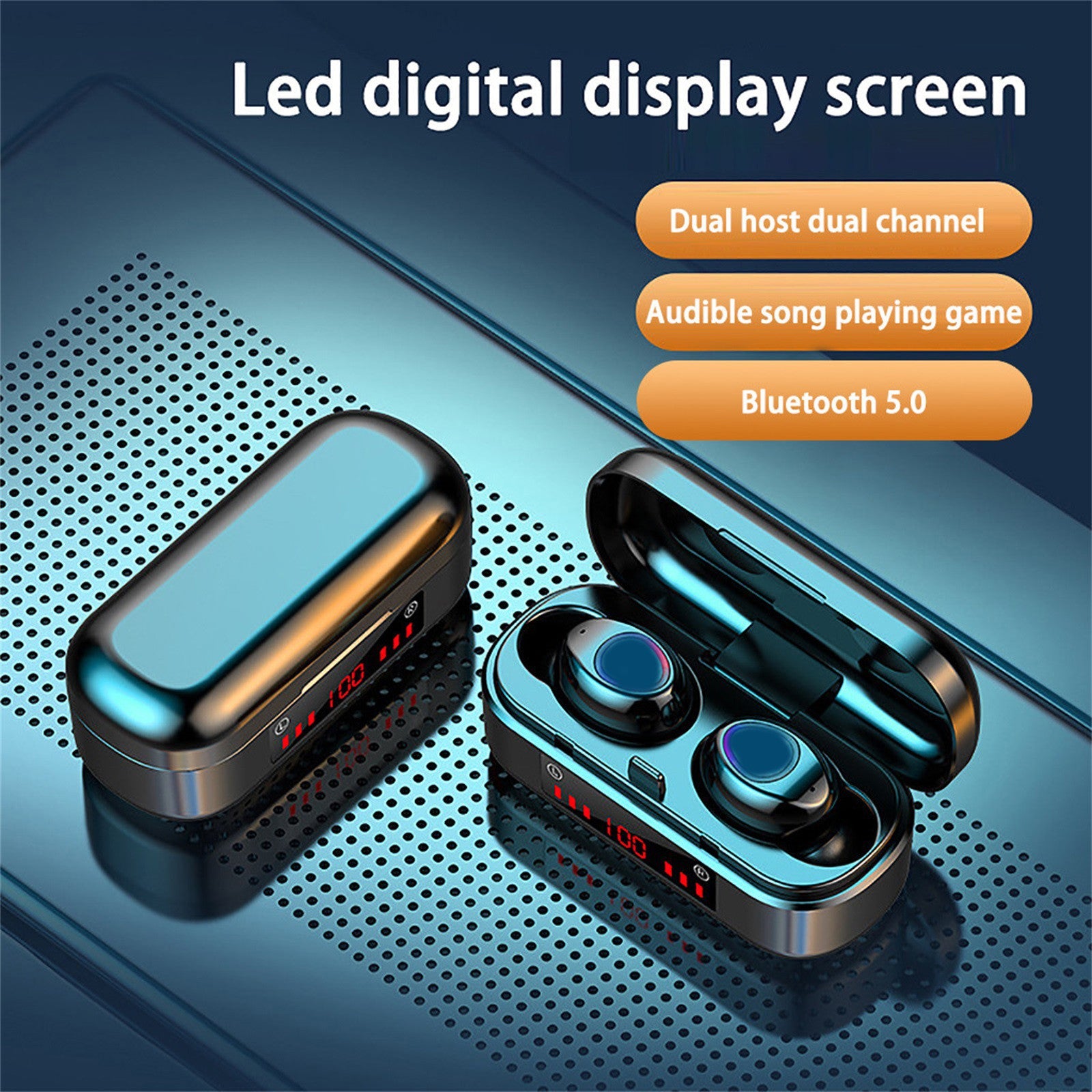 Wireless Bluetooth Touch Headset Mini Binaural Cross Border Tws Battery Display 5.0 - Premium Phones & Accessories from Eretailer365.com - Just $14.04! Shop now at Eretailer365.com