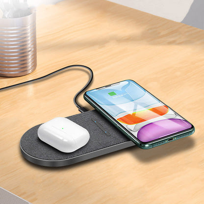 Wireless Charger 2 in 1 Pair 10W Quick Charge - Premium Toys & Hobbies from Eretailer365.com - Just $32.24! Shop now at Eretailer365.com