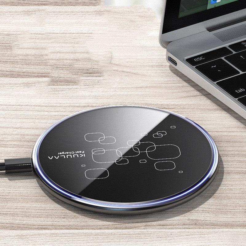 Wireless Charger Desktop Disc Ultra-thin Fast Charge Mobile Phone Wireless Charger - Premium Toys & Hobbies from Eretailer365.com - Just $24.08! Shop now at Eretailer365.com