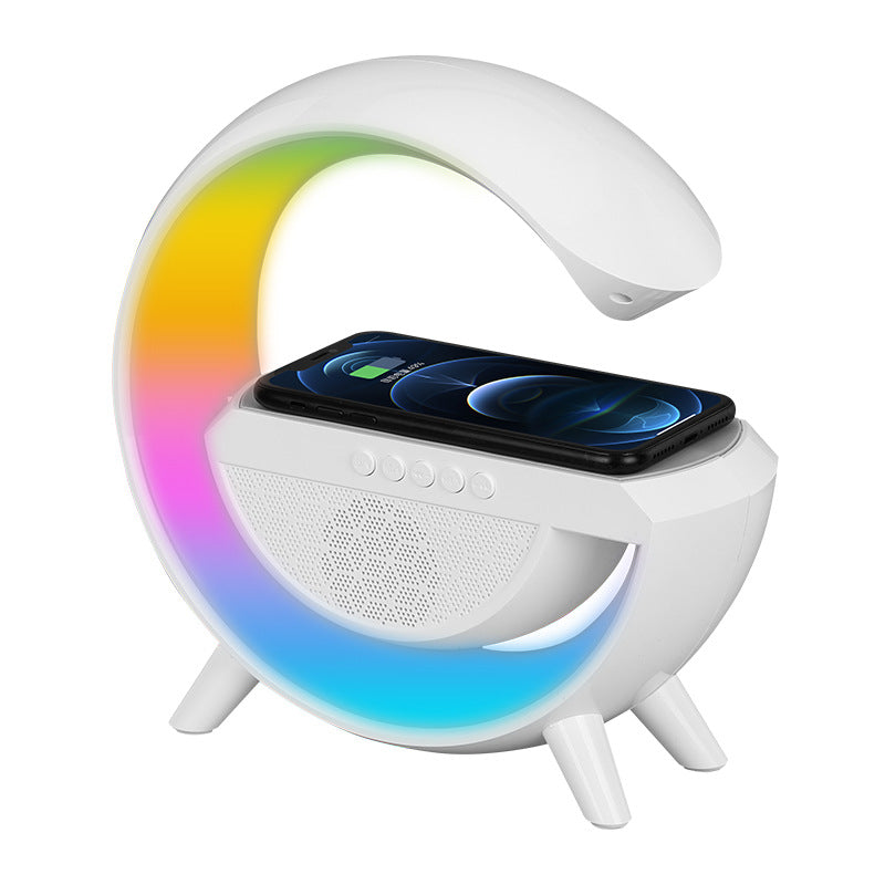 Wireless Charging Bedside Small Night Light Sunrise Wake Up Speaker - Premium Consumer Electronics from Eretailer365.com - Just $68.12! Shop now at Eretailer365.com