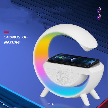 Wireless Charging Bedside Small Night Light Sunrise Wake Up Speaker - Premium Consumer Electronics from Eretailer365.com - Just $68.12! Shop now at Eretailer365.com