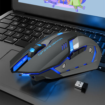 Wireless Charging Silent Gaming Mouse Machinery - Premium Computer & office from Eretailer365.com - Just $19.25! Shop now at Eretailer365.com