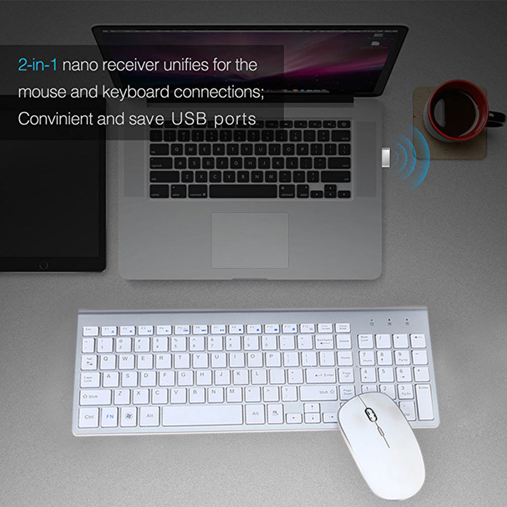 Wireless Keyboard And Mouse For Business Office - Premium Computer & office from Eretailer365.com - Just $45.92! Shop now at Eretailer365.com