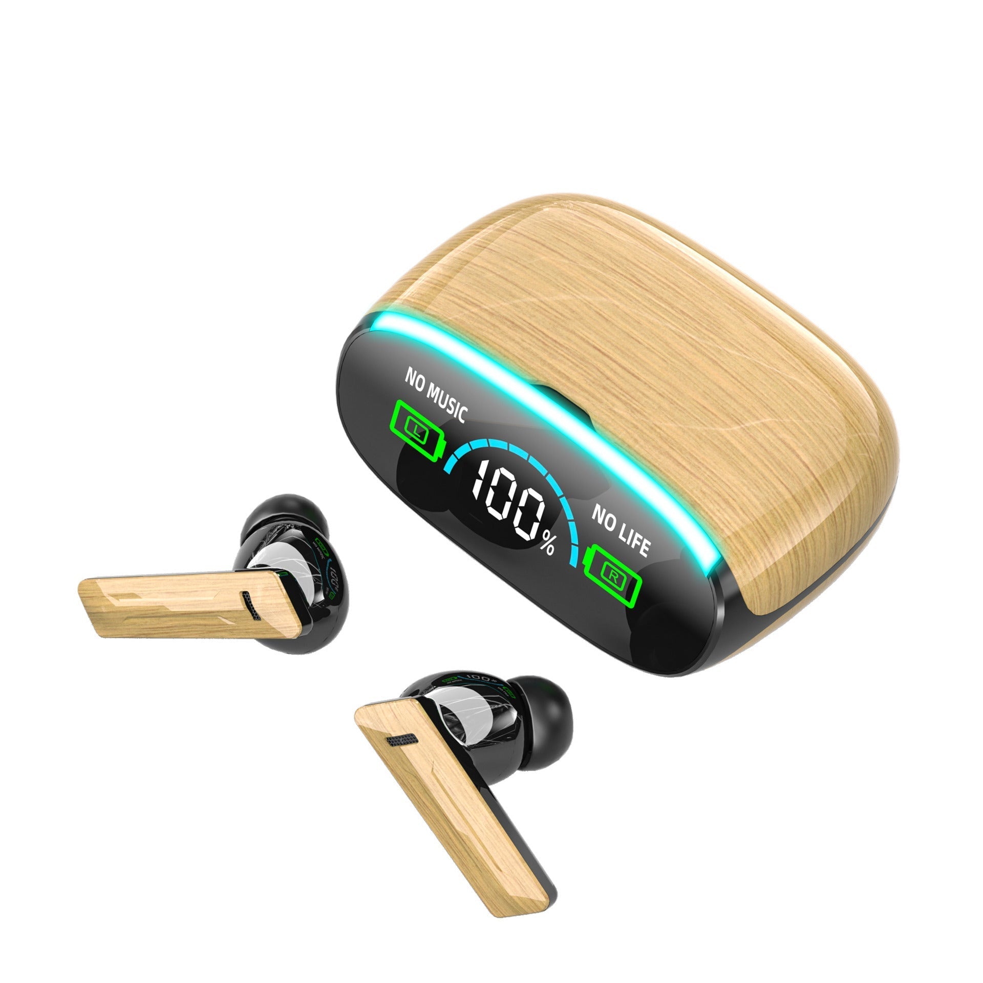 Wood Grain Wireless Sports In-ear Noise-canceling Low-latency Bluetooth Headphones - Premium Consumer Electronics from Eretailer365.com - Just $24.52! Shop now at Eretailer365.com