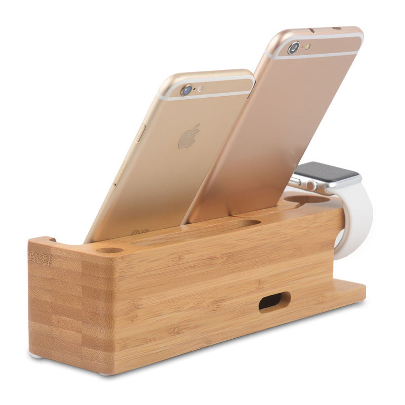 Wooden Charging Station Phone Holder - Premium Phones & Accessories from Eretailer365.com - Just $12.42! Shop now at Eretailer365.com